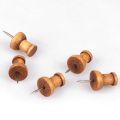 50 Pcs Wood Push Pins, for Map Photos Calendar Home Office with Box. 
