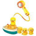 Cute Electric Duck Water Pump Baby Shower Toy Electric Water Spray Toys 3 Kinds Of Revolving Ducks Bath Shower Head Toys Juguete. 