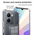Vivo Y03/Y18 Premium Silicone Case Crystal Clear Soft TPU Ultra-Thin Transparent Flexible Protective Mobile Phone Back Cover.