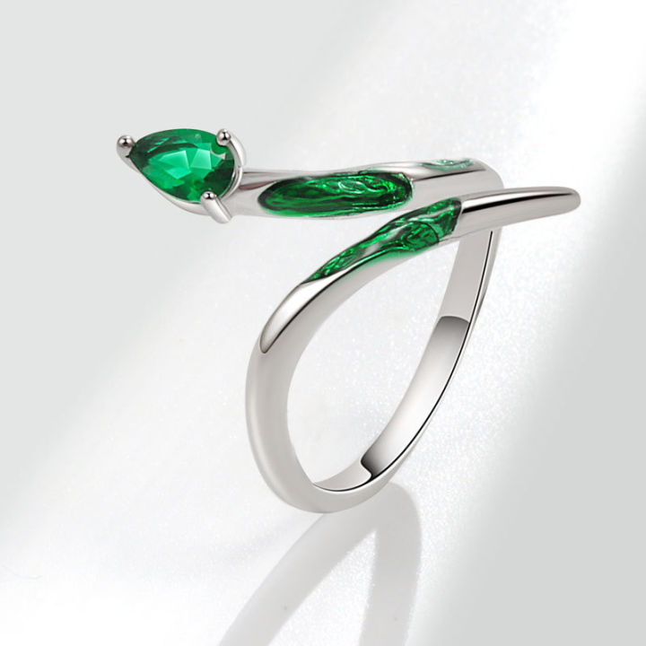 Slytherin magic snake rings on fingertips women fashion personality niche joint opening snake rings wholesale