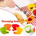 JCZX 4Pcs Creative For Dinner Plate Dip Holders Clip-on Bowl Sauce Holder Sauce Grab Dip Clip Bowls Sauce Dip Container.