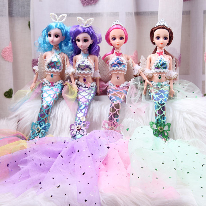 45cm Mermaid Princess Heng Chao Confused Barbie Doll Set Girls Children's Toy Mermaid Doll Wholesale
