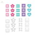 Children's 3D Stickers Machine Xmas Present Handcraft Portable Fun Party Favor Little Jewelry.