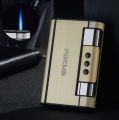 Ci garette Box C ase  Holder Inside Gas Lighter With Automatic Storage Box. 