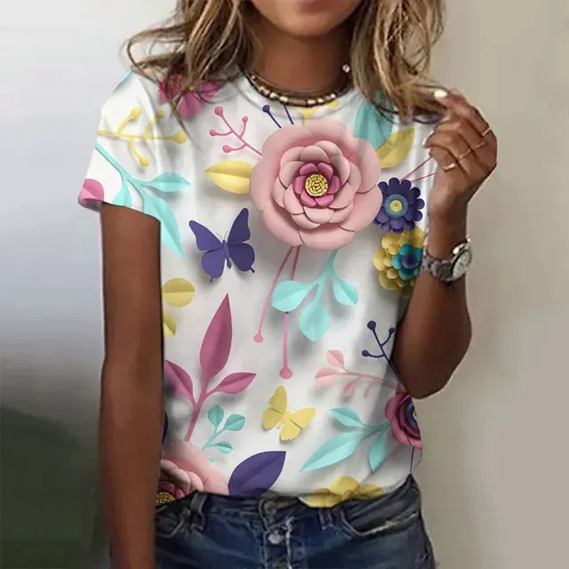 Women's%20T-Shirts%20Summer%20Fashion%20Harajuku%203D%20Butterfly%20Printed%20Short%20Sleeve%20Tops%20Female%20Clothing%20Casual%20O-neck%20Oversized%20T%20Shirts%20-%20Image%208