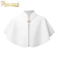 White Kids Elegant Bolero Flower Girl's Shawl Wraps Open Front Cardigan Evening Cape Princess Wedding Party Dress Accessory.