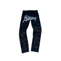 Y2k Men’s Jeans Fashion Hip Hop Letters Graphic Wide Leg Straight Baggy Jeans Retro Simple Black Trousers Streetwear. 