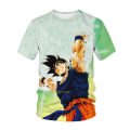 2023 new anime Dragon Ball Sun Wukong 3D printing T-shirt summer fashion casual T-shirt boys and girls unisex children's T-shirt. 