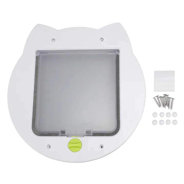 Cat%20Flap%20Door%20Transparent%20Quiet%20Wearproof%202%20Way%20Lockable%20Cat%20Interior%20Exterior%20Door%20for%20Pets%20Cats%20and%20Small%20Dogs%20-%20Image%202