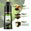 Fast Black Hair Dye Shampoo 500ml 250ml Natural Plant Essence Hair Dye Cream For Men Women Cover Gray White Hair Color Shampoo. 