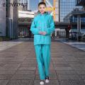 All-weather Rain Gear High Visibility Reflective Rain Suit for Men Women Waterproof Outdoor Rain Jacket Trousers with Hood Breathable Rain Gear Set. 