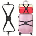 1 Pcs Multipurpose Travel Luggage Packing Belt 8-shaped Safety Strap Suitcase Fixed Belt Travel Elastic Tape. 