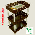 Multi functional 3 Layer Size 14" 6" by 10 " Plastic Kitchen Bathroom Shelf Organizer Storage Baby Top Mini Rack - (1 Piece).