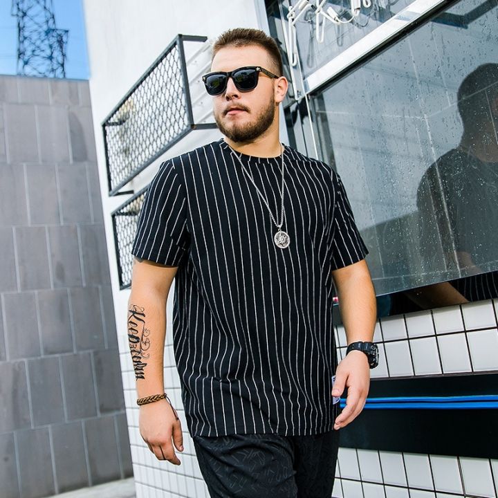 Man%20Big%20Size%20Summer%20Short-sleeved%20Cotton%20T-shirt%20Fashion%20Casual%20Fat%20Guy%20Loose%20Vertical%20Striped%20Large%20Size%20Shirt%20Man%20Size%20XL-6XL%20-%20Image%202