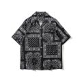 Bandana Shirt Men Women Streetwear Shirt Paisley Shirts Hip Hop Short Sleeve Shirt Beach Male Clothing Harajuku 2022 Summer.
