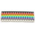 Clip-on String Cable Marker Boxed Plastic Number Number Wire Label Tube Set Color Cable Marker (150PCS KCM-1.5MM). 