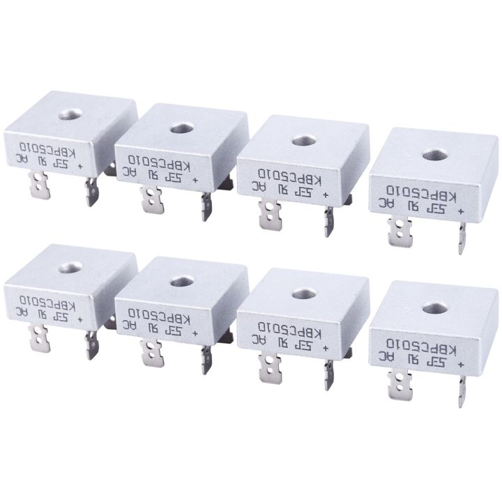 8X 50A 1000V Metal Case Single Phases Diode Bridge Rectifier KBPC5010