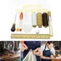 23 Pieces Bookbinding Kit Starters Tools Set Leather Craft Bookbinding Sweing Kit Tools With Large Eye Stitching Needles Amour zii. 