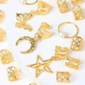 25pcs Dreadlock Hair Rings Adjustable Cuffs Clip Hair Braids Dirty Braids Bead Hairpin hair accessories Headwear for women Girls.