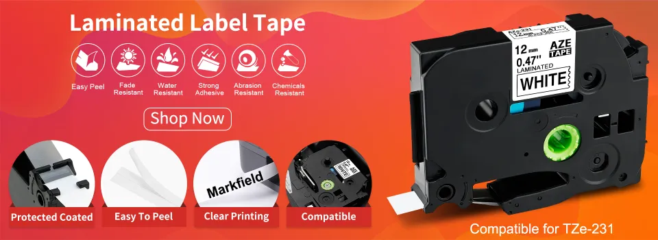 Phomemo E1000 Industrial Label Maker Printer, Works With Brother P-Touch TZe-231 12mm Tape