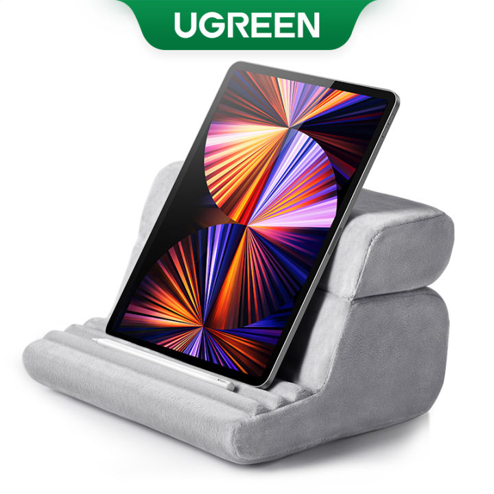 UGREEN Tablet Pillow Stand for Lap Soft Tablet Stand Holder Bed with 3 Viewing Angles Adjustable Pillow Holder for iPad Pro 9.7, 10.5, 11, 12.9 Air Mini 5 4 3 2 E-Reader
