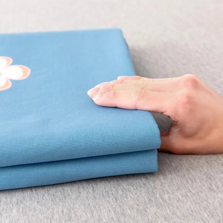 Summer%20washed%20cotton%20bed%20sheet%20single%20piece%20simple%20solid%20color%20small%20fresh%201.2%20meters%201.5%20student%20dormitory%20single%20double%20quilt%20-%20Image%204