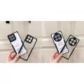 Honor X7c Back Cover Transparent Black Premium Quality Phone Case.