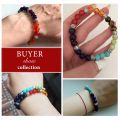 7 Chakra Bracelet Beads Natural Stone Healing Balance Yoga Buddha Prayer Reiki Adjustable Bracelets Bangles Women Men Jewelry.