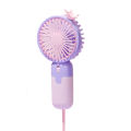 GC Handheld Mini Fan, USB Rechargeable Small Pocket Fan With Hanging Rope, Phone Holder Base, Portable Fan For Travel, Summer, Concerts, Lash.