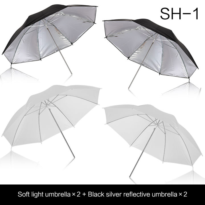Reflective%20Umbrella%20Photo%20Studio%20Set%2033%20'%2084%20cm%20Silver%20White%20Soft%20Light%20Umbrella%20+%20Dual-use%204%20Pieces%20Photography%20Accessories%20House%20Foocus%20-%20Image%207