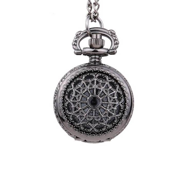 Vintage Round Dial Quartz Small Pocket Watch Classical Roman Scale Pocket Watch