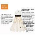 [In Stock] WeSport Rubber Badminton Ball Unmarked Hard Head Duck Feather Badminton Children's Training Badminton Ball. 