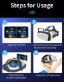 G12 VR Glasses 4.5 to 7 .0 inch 3D Virtual Reality Gaming Glasses Headset Helmet Goggles Lenses Smart For IOS Android Smartphone.