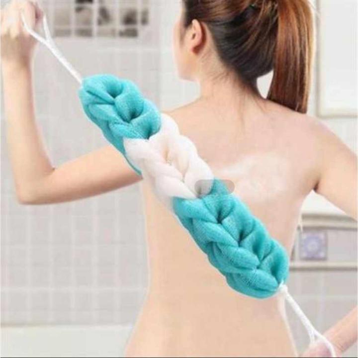 Nylon Back Scrubber Body Brush Exfoliating Scrubber Bathroom Accessories Bath Brush Unisex body wash Back Majuni Body Majuni