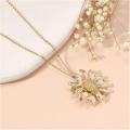 Fashion Jewelry Necklaces Crafted 925 Men'S Hip-Hop Cuban Long Pearl Bead Link Shell Star Of David Cross Lil Peep Necklace.