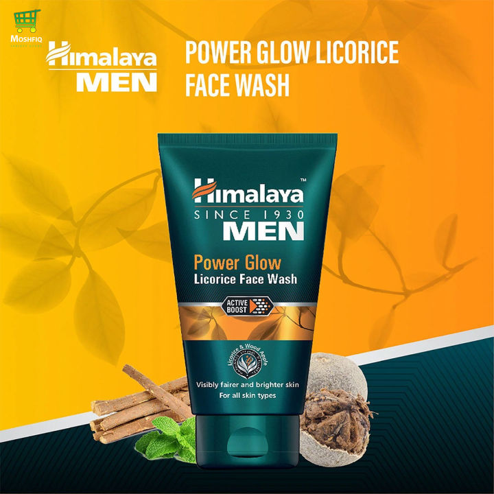 Himalaya Men Power Glow Licorice Herbal Face Wash 100ml