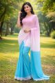 Trendy and Fashionable Georgette Digital Printed Rainbow Saree . saree with unstitched Blouse  pcs for women. 