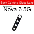 Rear Back Camera Glass Lens For Huawei Nova 5 5i 5T 5Z 6 4G 5G Se 7 7i Pro Camera Glass Lens Cover With Adhesive. 