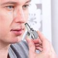 Mini Portable Nose Hair Removal Tool Waterproof Stainless Steel Man Manual Nose Hair Trimmer for Nose Ear Moustache and Whiskers Hair. 