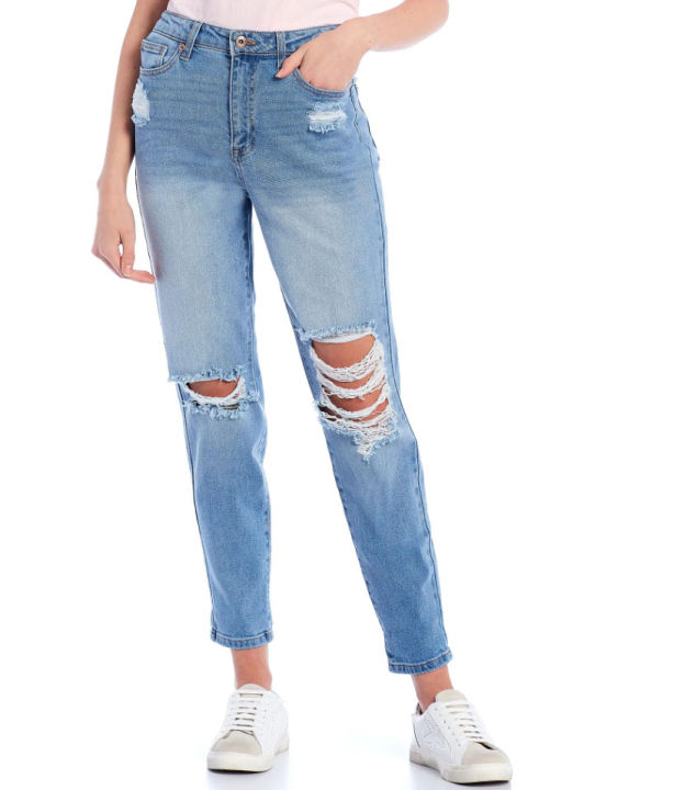 stylish fashionable denim jeans pants for ladies