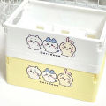1PC Cartoon Girl Stationery Hair Clip Foldable Box Chikawa Hachiware Usagi Anime Kawaii Desktop Portable Storage Box Cosmetic.