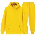 Brand Men Hoodie Fashion Men Srtswear brown apricot Hoodies+Pants Suit  Hop Men's tracksuit Sweatshirts Clothing S-XXXL. 