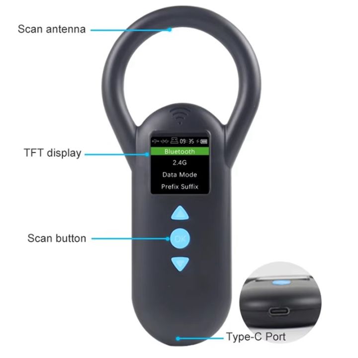 Animal%20RFID%20Reader%20134.2KHz%20125kHz%20Cat%20Dog%20Microchip%20Scanner%20FDX-B%20Glass%20Chip%20Identification%20Tag%20Reader%20-%20Image%205