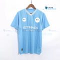 শর্ট প্যান্ট সহ ম্যানচেস্টার সিটি মেশ সুতির হোম কিট 23/24 - manchester city jersey.