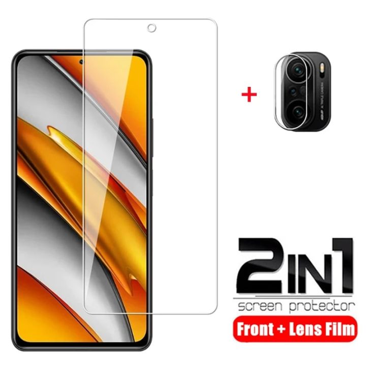 Tempered Glass for Xiaomi Mi Poco F3 F4 X4 GT M3 M4 X3 Pro Screen Protector for Redmi Note 11 9 10 Pro 11S 9S 9A 9T 8T Lens Film
