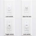 2 Pieces of Light Switch Protective Cover Child Safety Switch Lock to Prevent Accidental Opening or Closing. 