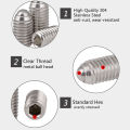 DIY Tool Stainless Steel 304 Bolt Set Screw M3 M4 M5 M6 M8 M10 Length 5mm-50mm Headless Hex Socket Head Grub Screw. 