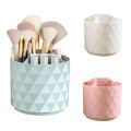 Rotatable Makeup Brush Storage Box Desktop Round Eyebrow Pencil Lipstick Holder Makeup Organizer Cosmetics Container Brush. 