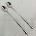 long hundle  spoon 2pcs  heavy long hundle pickle spoon silver color spoon carry design spoon 24 cm long pickle spoon. 