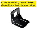 NEMA 17 Mounting Steel L Bracket 42 42mm Stepper Motor Mounts Holder Stand For CNC LASER Engraving Machine 3D Printer. 